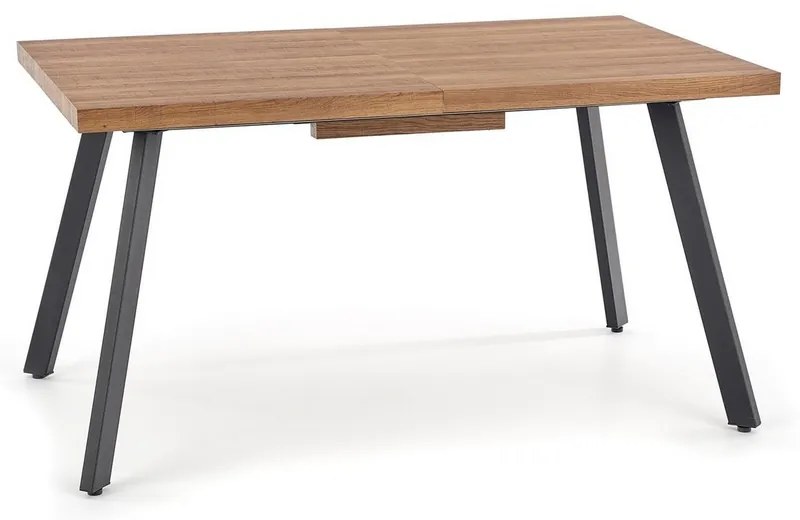 Étkezőasztal Berlin 160 cm, mézes dió / fekete