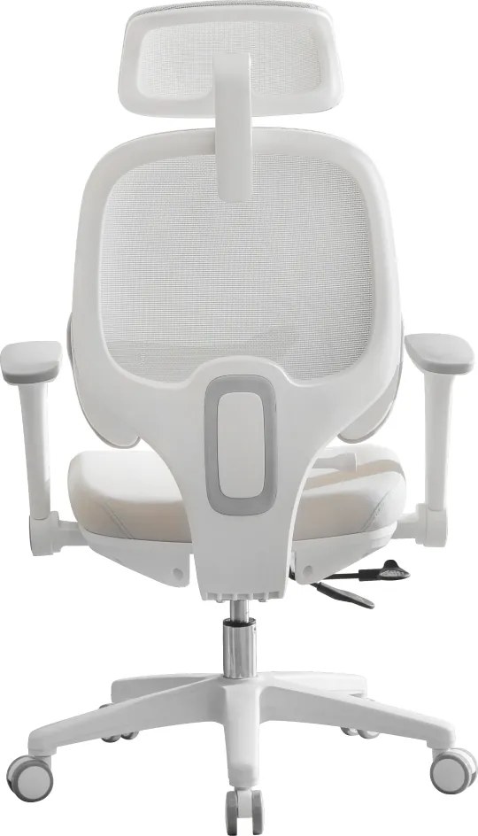 Irodai szék, szürke/fehér, ABRAMO