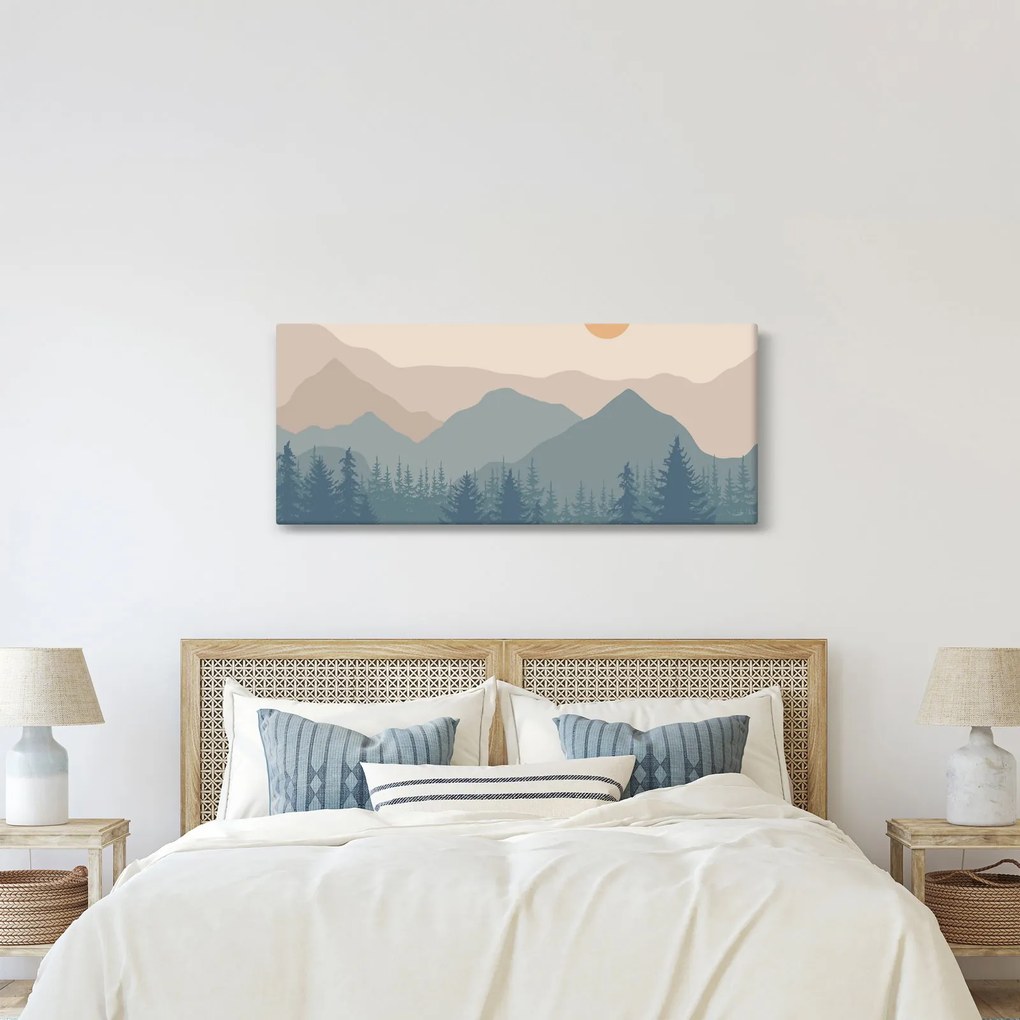 Kép - Türkiz hegység N⁰1 (120x50 cm)