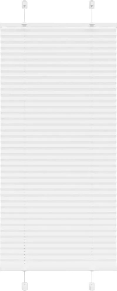 vidaXL pliszírozott redőny Fehér 60x150 cm szövetszélesség 59,4 cm