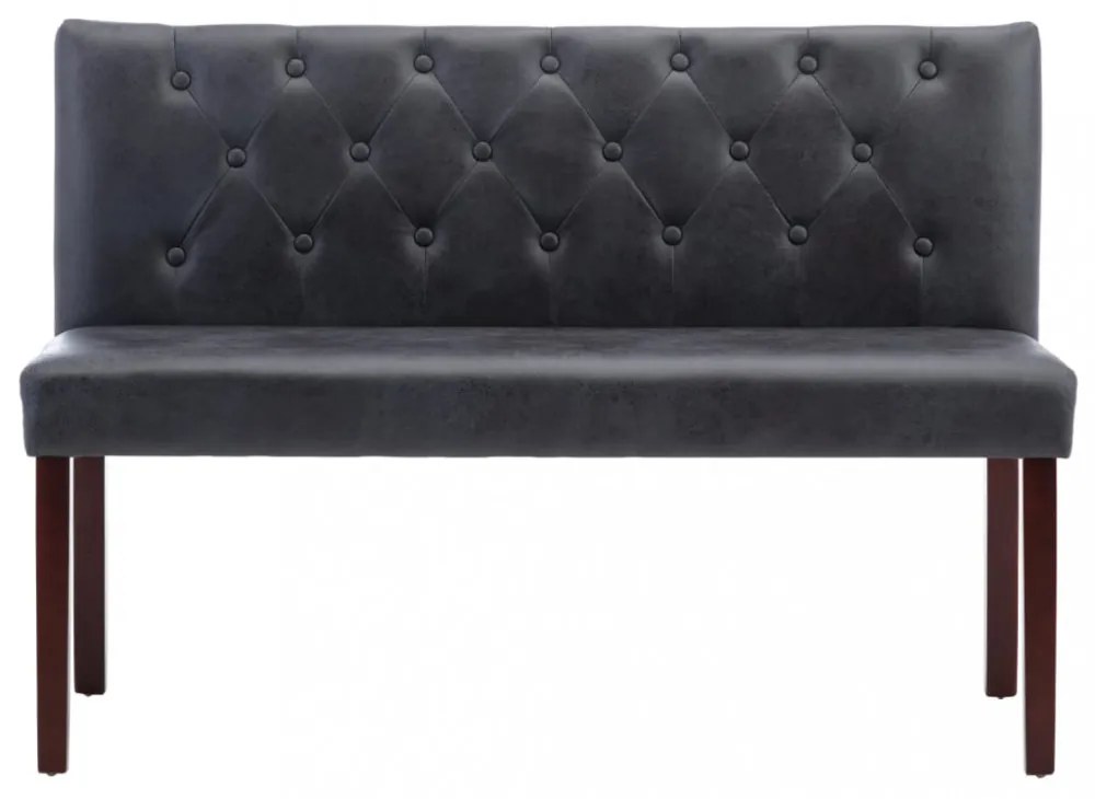 szürke művelúr pad 120 cm
