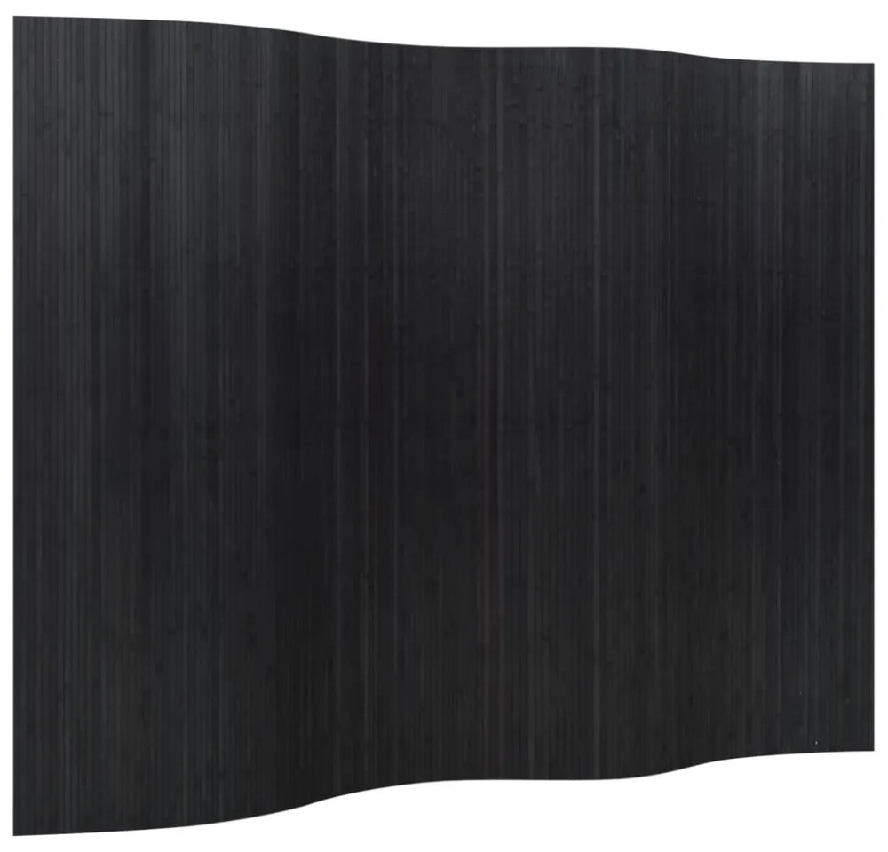 fekete bambusz térelválasztó 165 x 250 cm