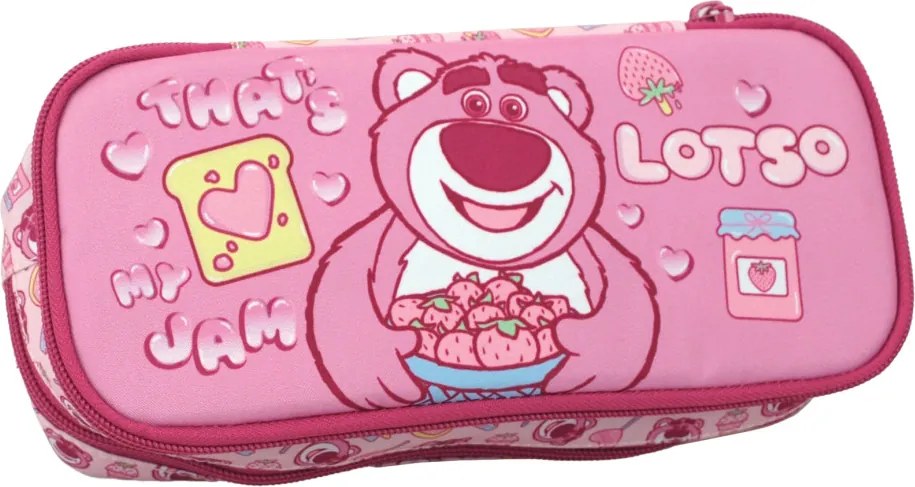 Disney Játékháború Lotso 2 rekeszes tolltartó 23,5 cm