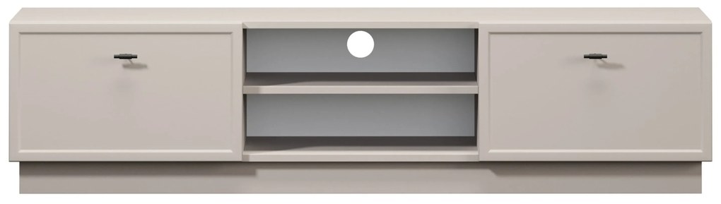 Lorini fiókos TV szekrény 150 cm - kasmír / fekete T-bar fogantyúk
