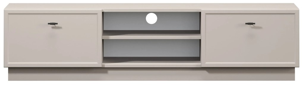Lorini TV-szekrény 150 cm fiókokkal - kasmír / fekete T-bar fogantyúk