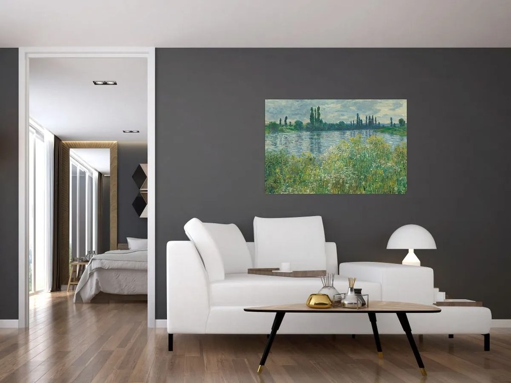 Kép - Claude Monet, Banks of the Seine, reprodukciók (90x60 cm)