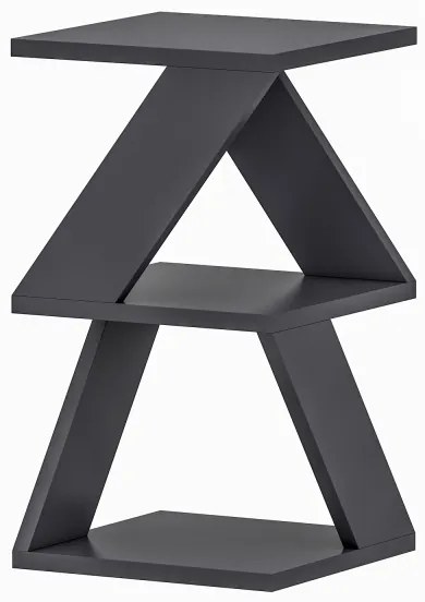 Kisasztal ALBENI 50x30 cm antracit