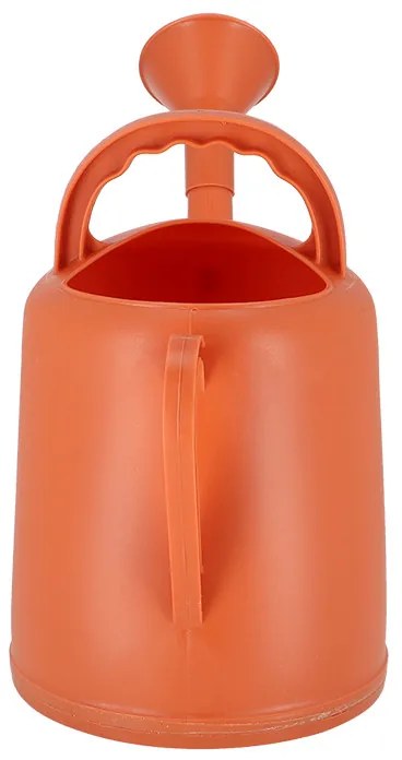 Műanyag kültéri locsolókanna, téglavörös, 10 literes