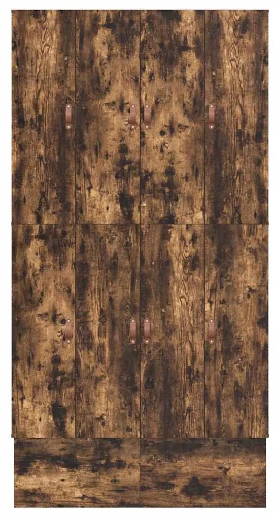 Ágykeret tárolóval Füstölt tölgy 226.5 x 120 x 31.5 cm Faanyag