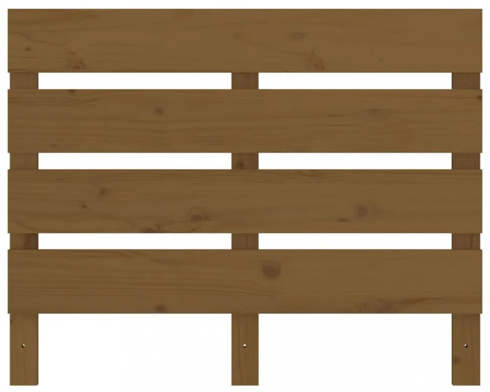 mézbarna tömör fenyőfa fejtámla 100x3x80 cm