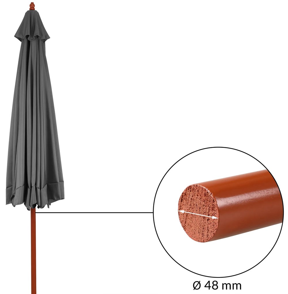 Kingsleeve® Kerti napernyő Ø330cm - antracit