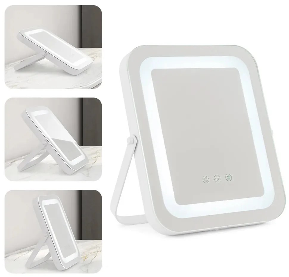 Asztali kozmetikai tükör világítással