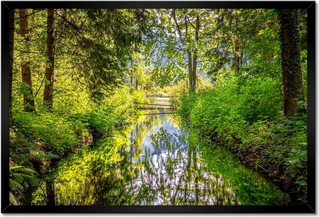 Poszterek keretben 60x40 Folyó Gyönyörű időjárás