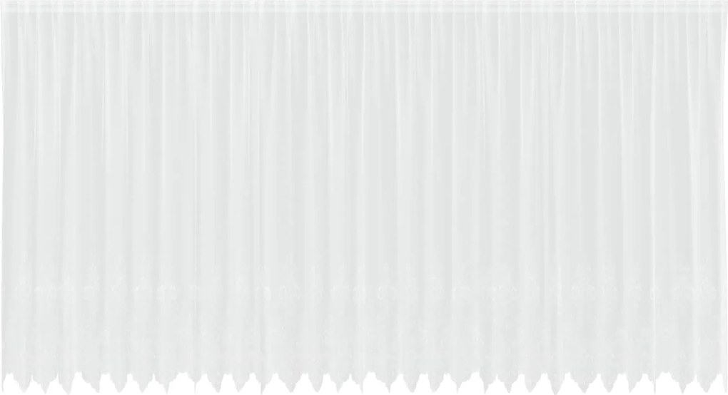 vidaXL Csipkés Függöny függönyökkel Fehér 200 x 750 cm Poliészter