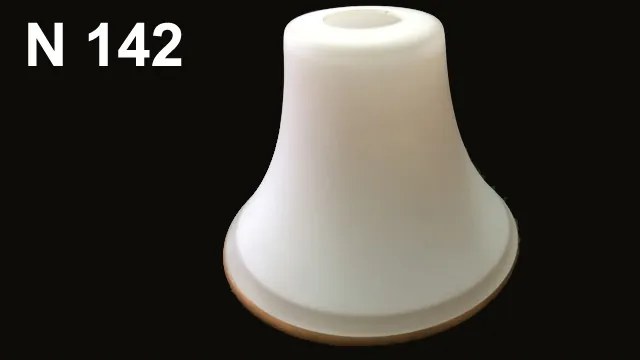 Üveg lámpabúra retro fehér zsiráf fali lámpa E27 réz szegély