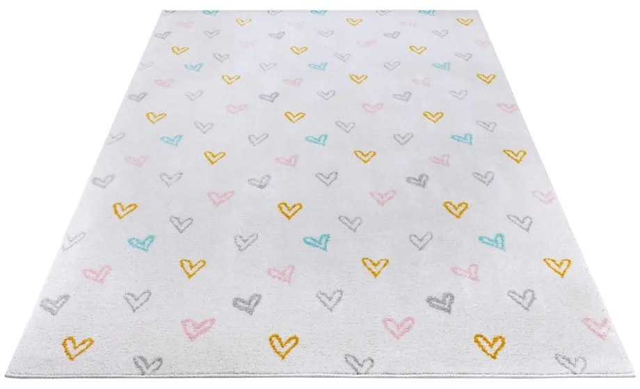 Fehér gyerek szőnyeg 120x170 cm Hearts – Hanse Home