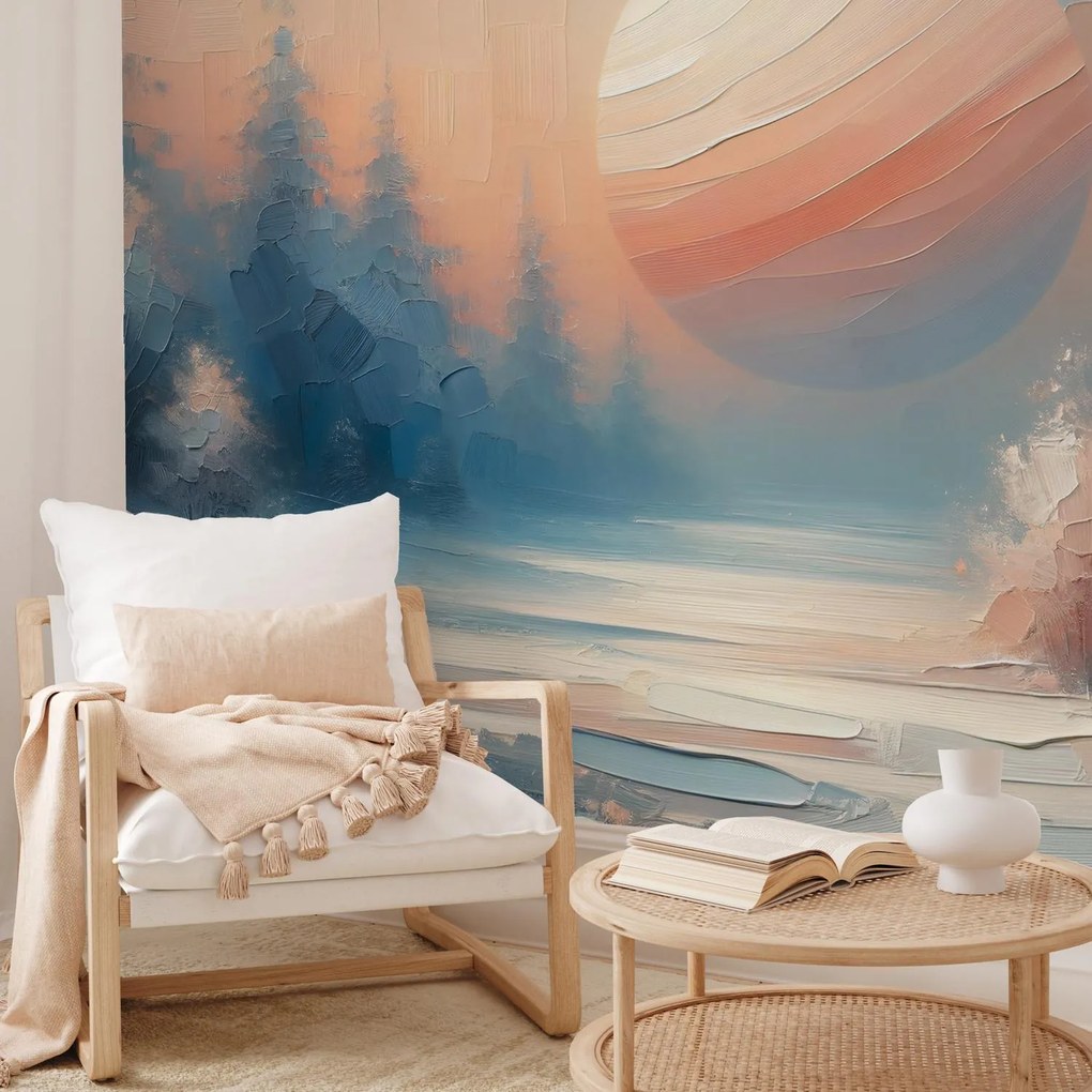 Fotótapéta - Téli naplemente (147x102 cm)