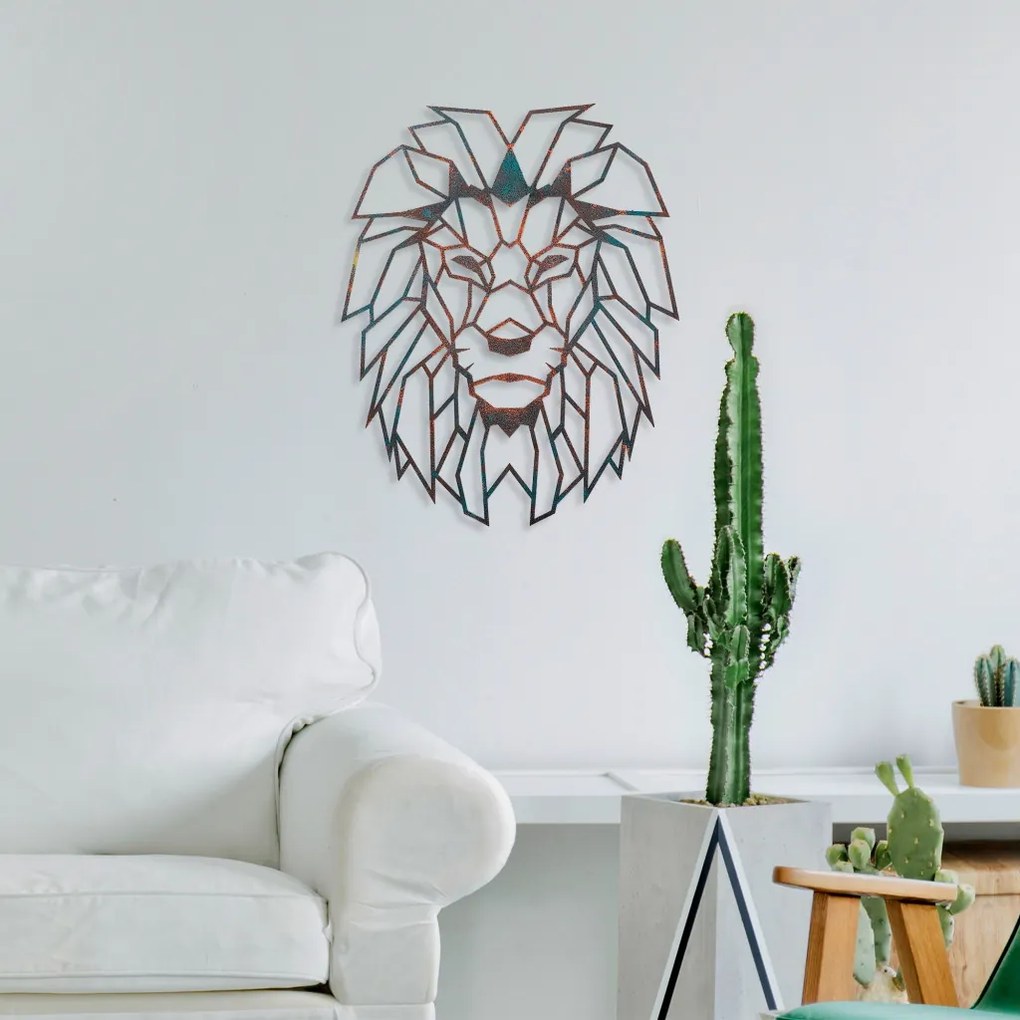 Lion fém fali dekoráció, 40 cm – TR891TNL2419