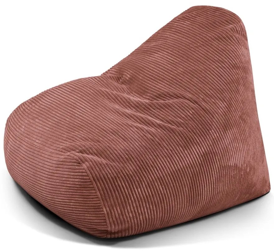 Téglavörös kordbársony babzsákfotel Snug 100 – SLOWDOWN