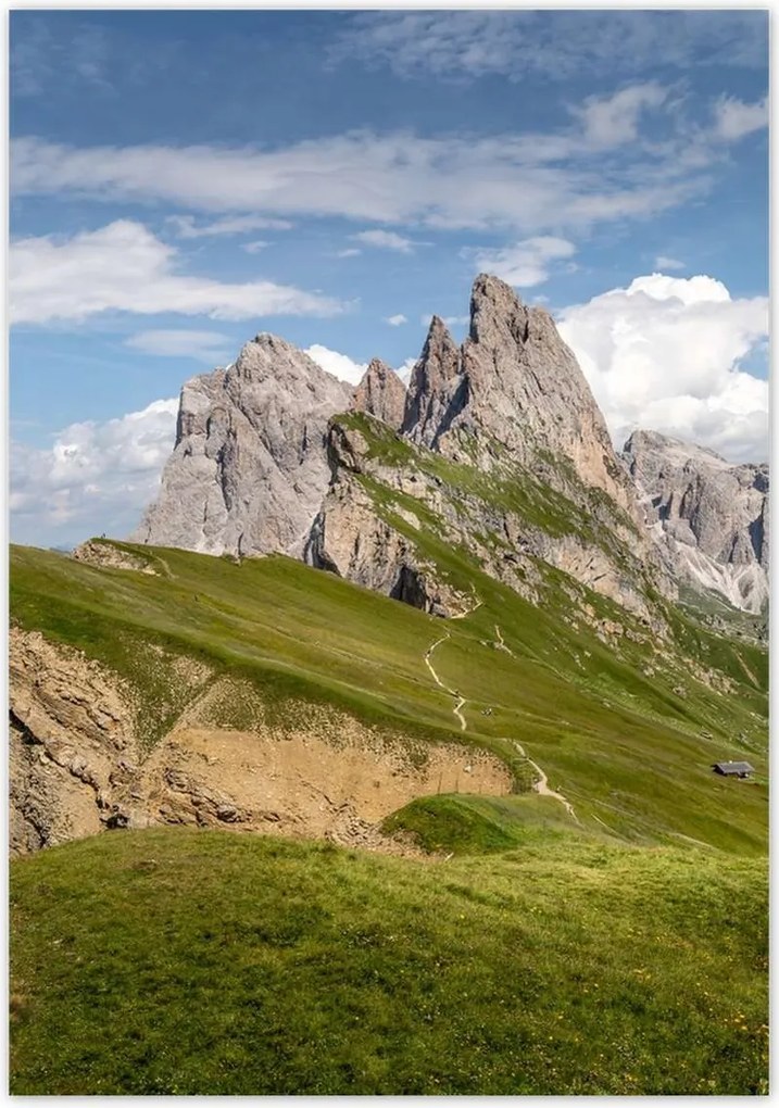 Poszterek 70x100 Bárány a hegyekben Hegyek Kilátás