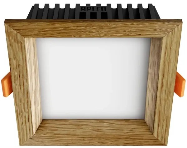 APLED - LED Lámpa SQUARE WOODLINE LED/6W/230V 3000K 12x12 cm tölgy tömör fa