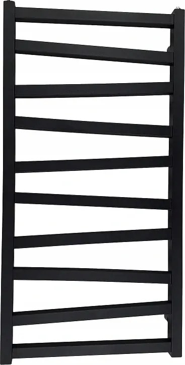 Fürdőszobai elektromos radiátor 600W Inox Fekete