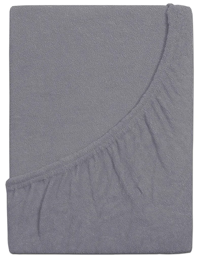 4Home Perfect frottír lepedő szürke, 180 x 200 cm, 180 x 200 cm