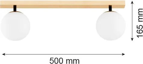 ARGON 1045 FREEMONT Glamour Mennyezeti Lámpa Sárgaréz, Opál Szőnyeg E14 IP20