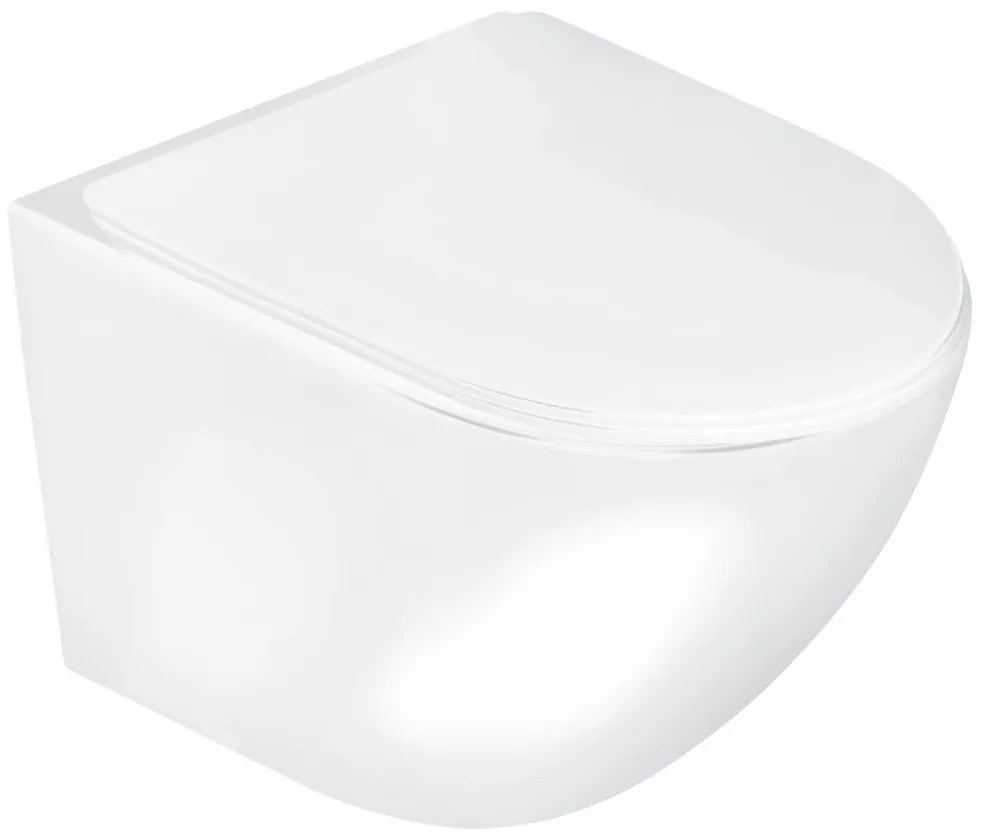 Delos WH fali rimless WC soft-close ülőkével