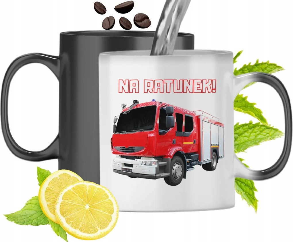 Mágikus Bögre Tűzoltóknak Színváltós Nyomtatott Fényképpel