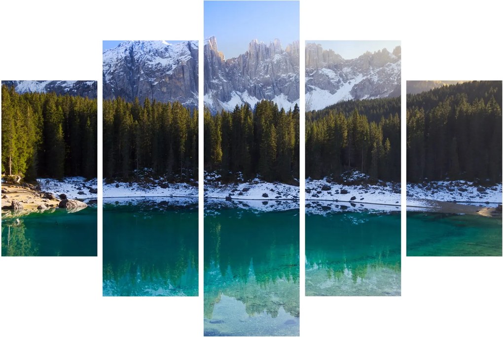 Kép - Karersee tó (150x105 cm)