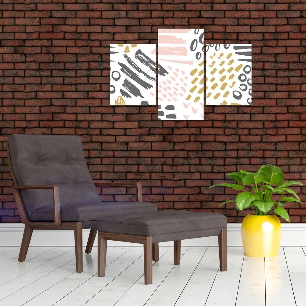 Kép - Absztrakt stroke-ok (90x60 cm)