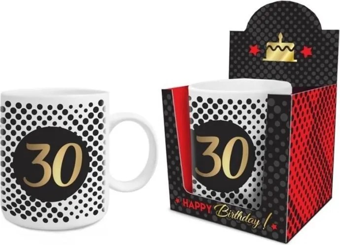 Bögre BGtech Nagy 30. Születésnapra Ajándék porcelán 800 ml