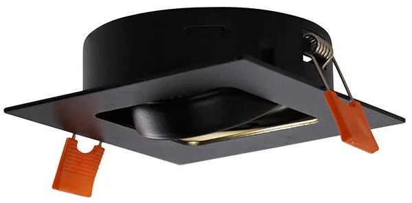 Modern okos süllyesztett spotlámpa fekete, WiFi GU10-zel - Artemis