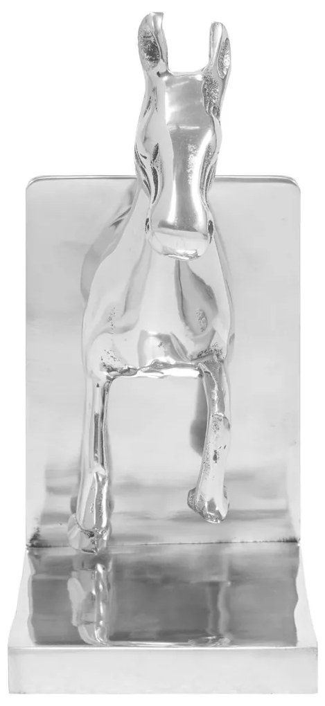Könyvtámaszok 2 db Ezüst 11x14x25 cm Alumínium Ló
