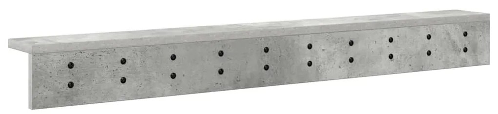 Fali Kabáthorog Beton szürke 100 x 10.5 x 10.5 cm Faanyag