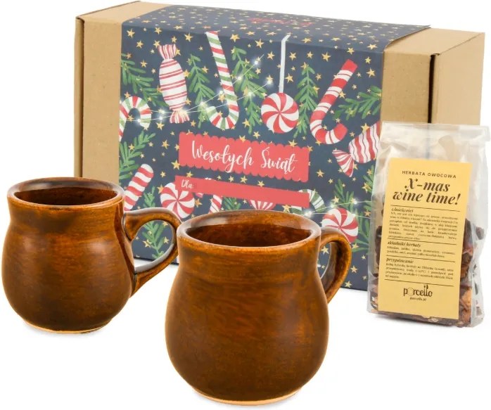 Ajándék szett Forralt Borospoharak 250 ml Karácsonyi tea