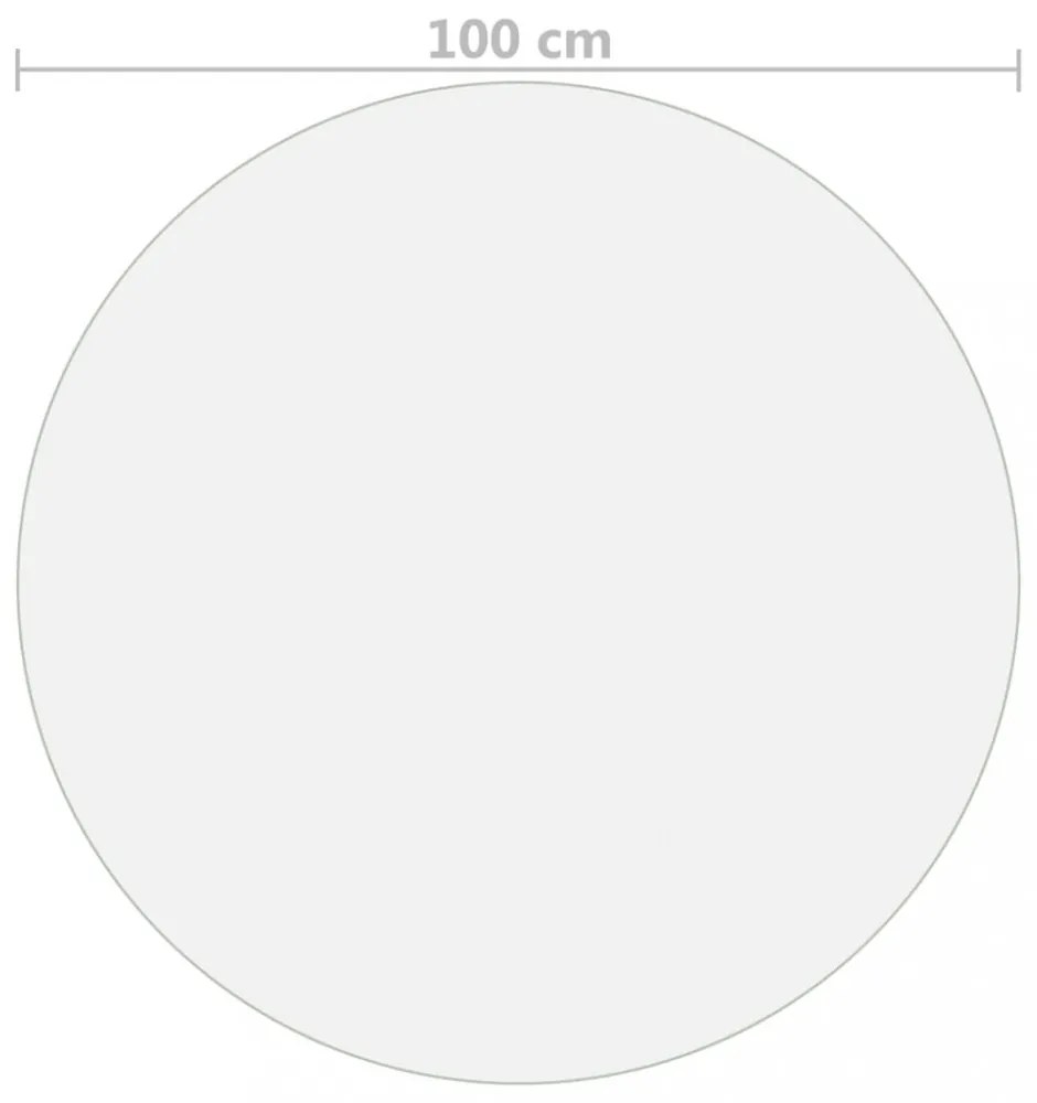 matt PVC védőabrosz Ø 100 cm 1,6 mm