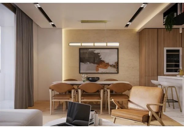 Searchlight 26254SB - LED csillár kábelen MOD LED/26W/230V