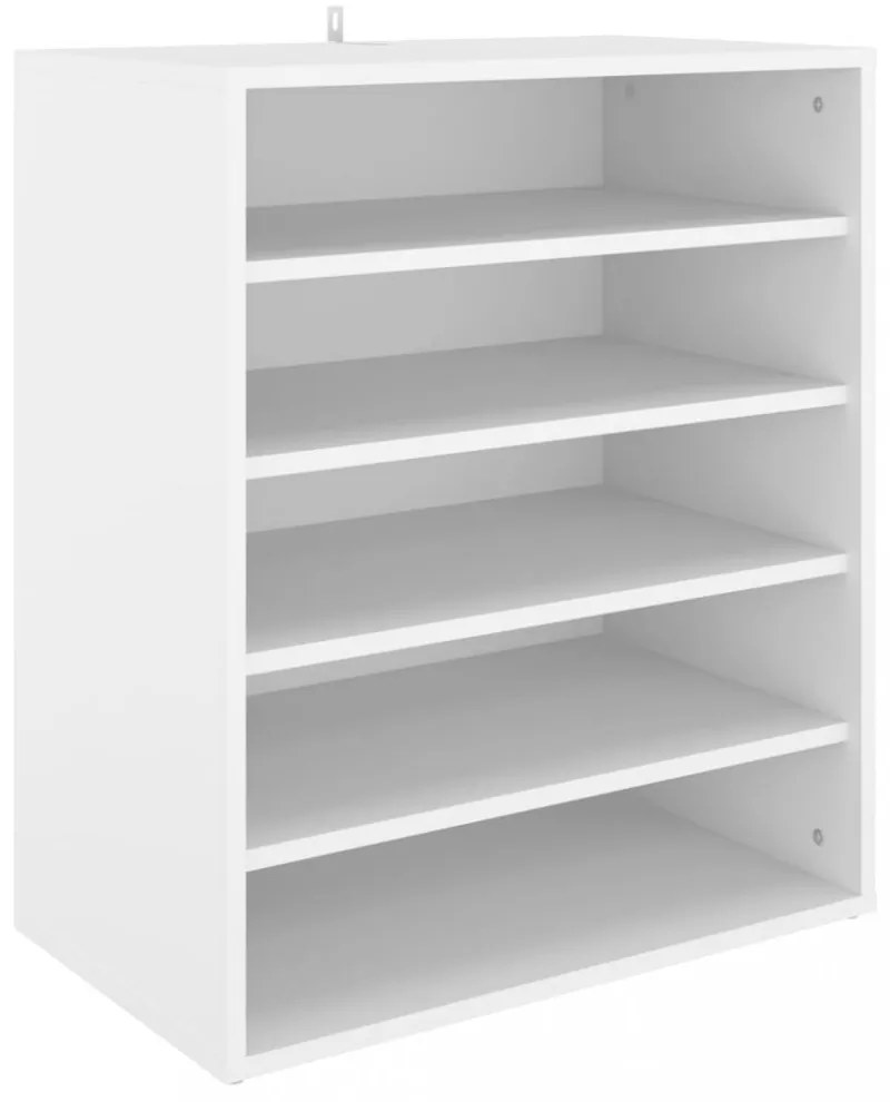 vidaX fehér szerelt fa cipősszekrény 60 x 35 x 70 cm