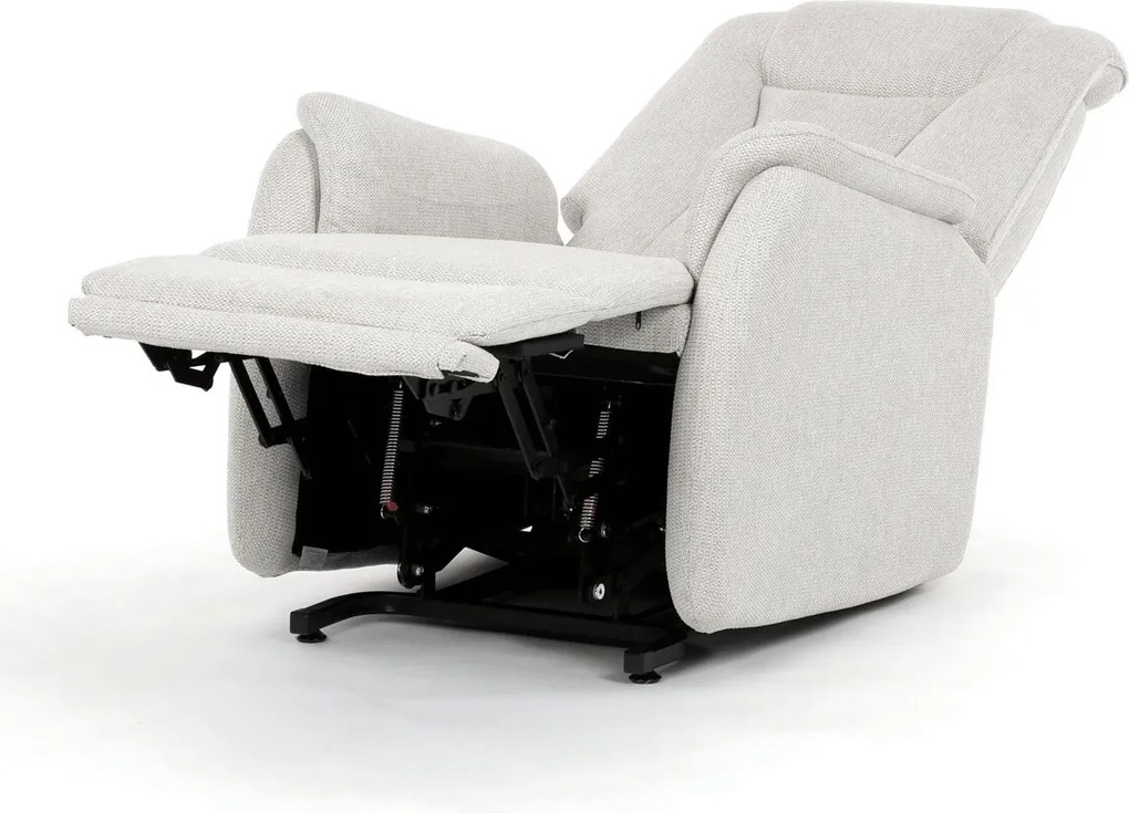 Bézs elektromos relaxfotel kábeles vezérléssel, szövet kárpitozással, TV-L8963 CRM2