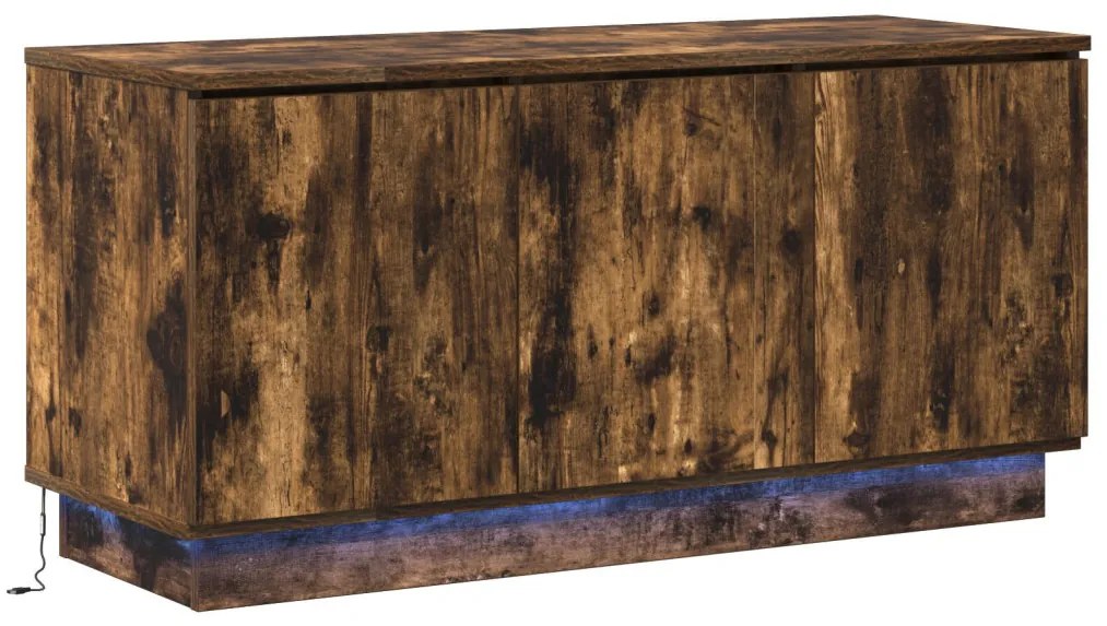 TV Szekrény Füstölt Tölgy 100x38x49 cm Mérnöki Fa