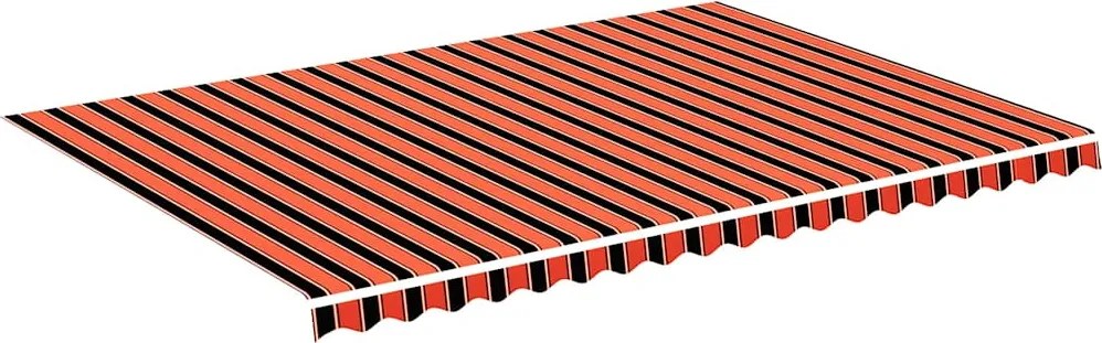 Narancssárga és barna csere napellenző ponyva 5 x 3,5 m