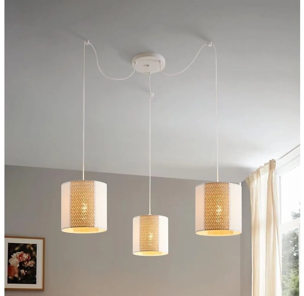 Eglo 43403 - Csillár zsinóron ARNHEM 3xE27/40W/230V pók