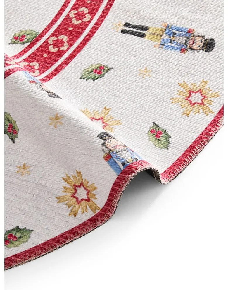 Piros kerek szőnyeg karácsonyi mintával ø 160 cm Toy's Delight Nutcracker – Villeroy&Boch