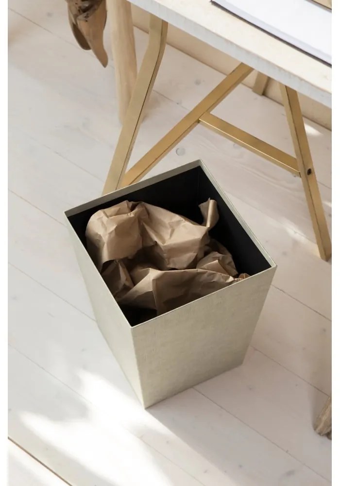 Bézs szemetes Sofia Canvas Paper Laminate – Bigso