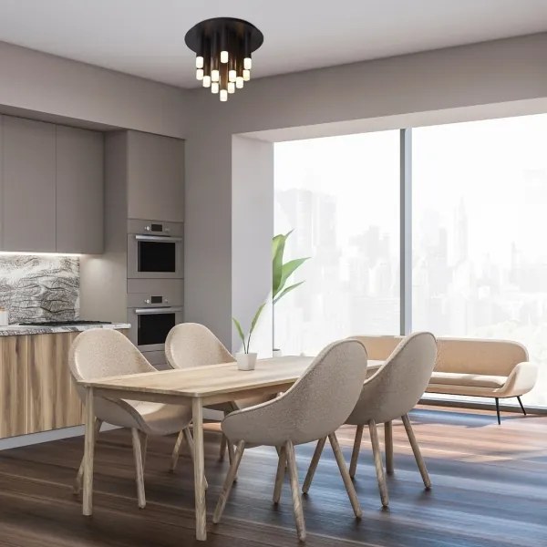 Rabalux 71354 - Mennyezeti lámpatest RAMIRA 13xG9/5W/230V fekete