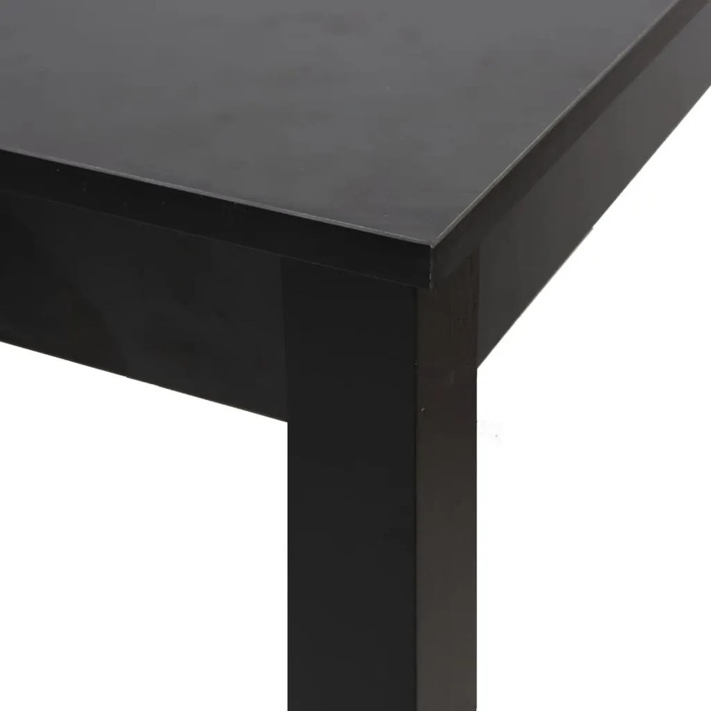 Fekete MDF bárasztal 115 x 55 x 107 cm