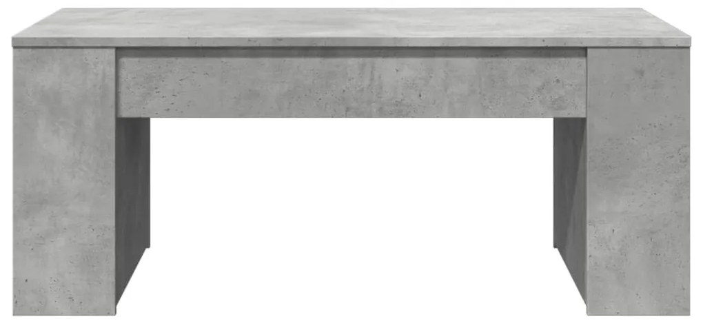 Betonszürke szerelt fa dohányzóasztal 102 x 55 x 42 cm