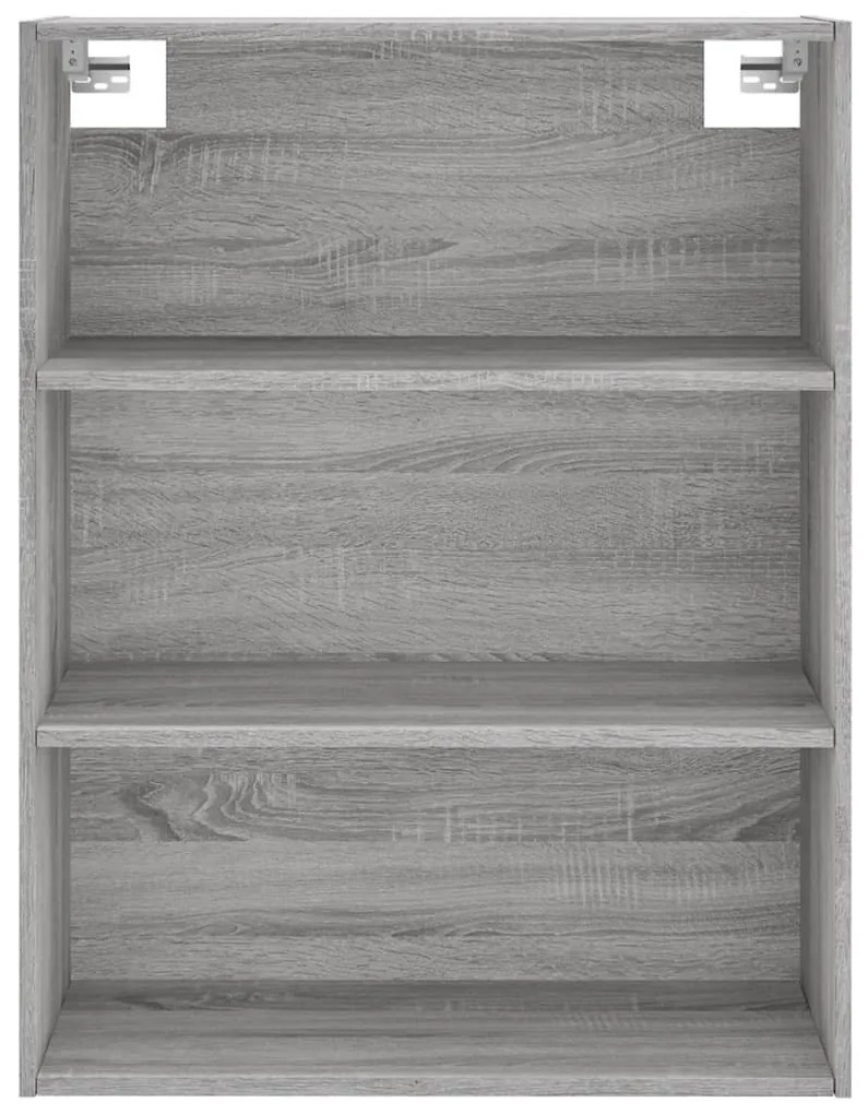 szürke sonoma szerelt fa magasszekrény 69,5x32,5x180 cm